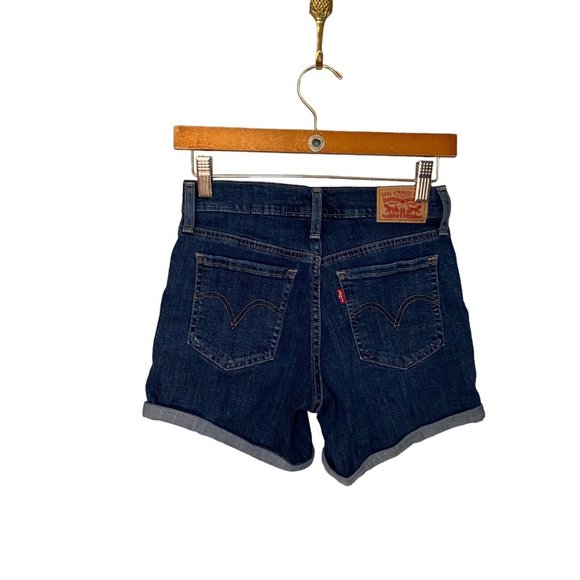 Levi's Mid Length Women Denim Shorts Women's Sz. W25 PC9-29964-0027 Summer - Picture 2 of 16